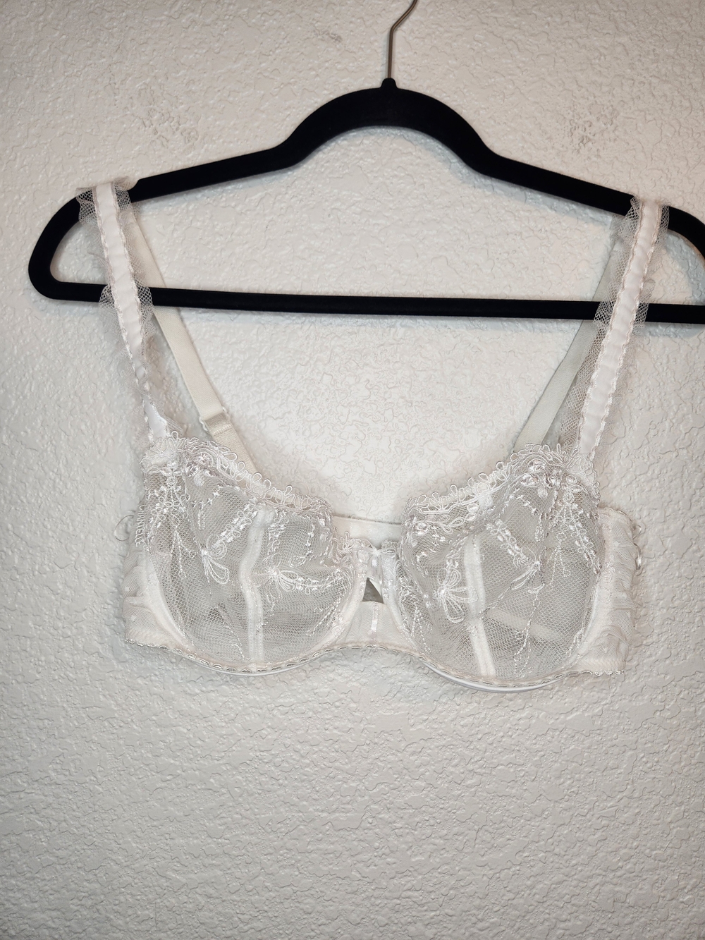 Chantelle white lace Rive Gauche Underwire Bra 36 D